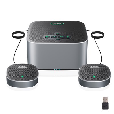 Daugiakryptis mikrofonas ir garsiakalbis